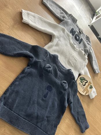 Lot de 3 pulls garçon 3mois