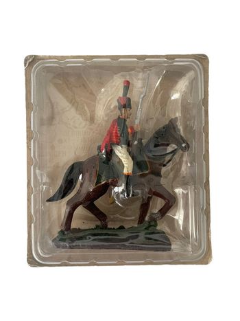 Figurine soldat chevalier 1805-1814 en plomb 9 x 8 cm neuf