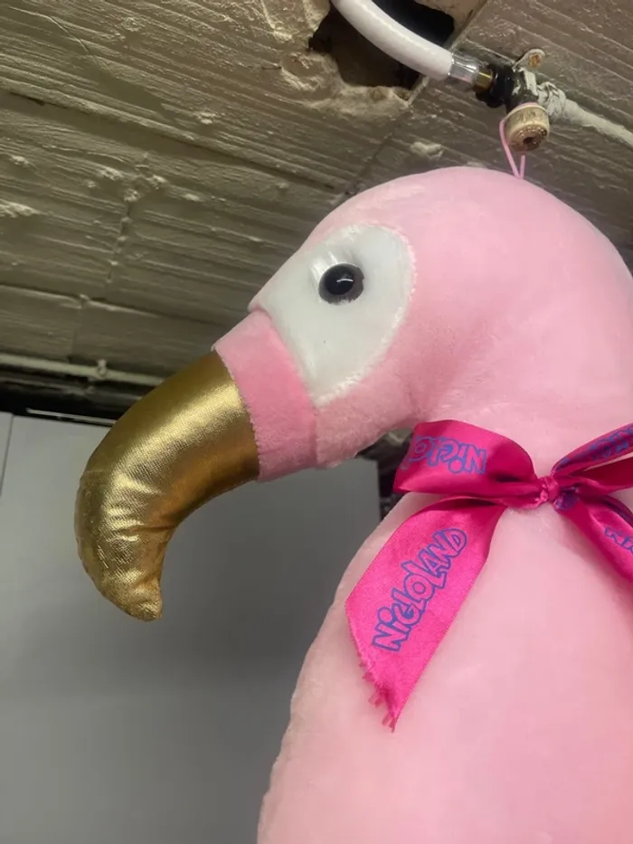 Peluche Nigloland flamant rose - photo numéro 5