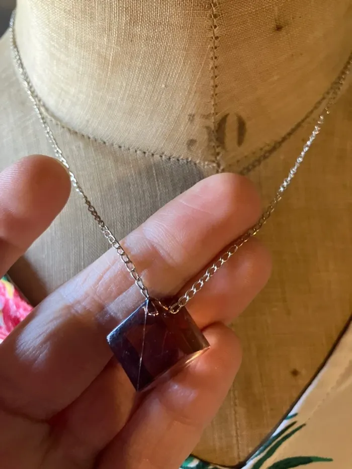 Collier fantaisie marron @ - photo numéro 2