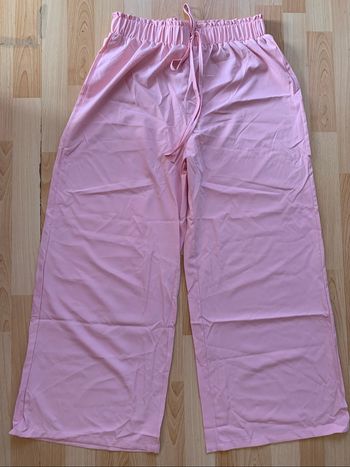 Pantalon large rose taille L