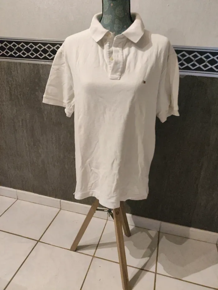 Polo blanc tommy hilfiger - photo numéro 2