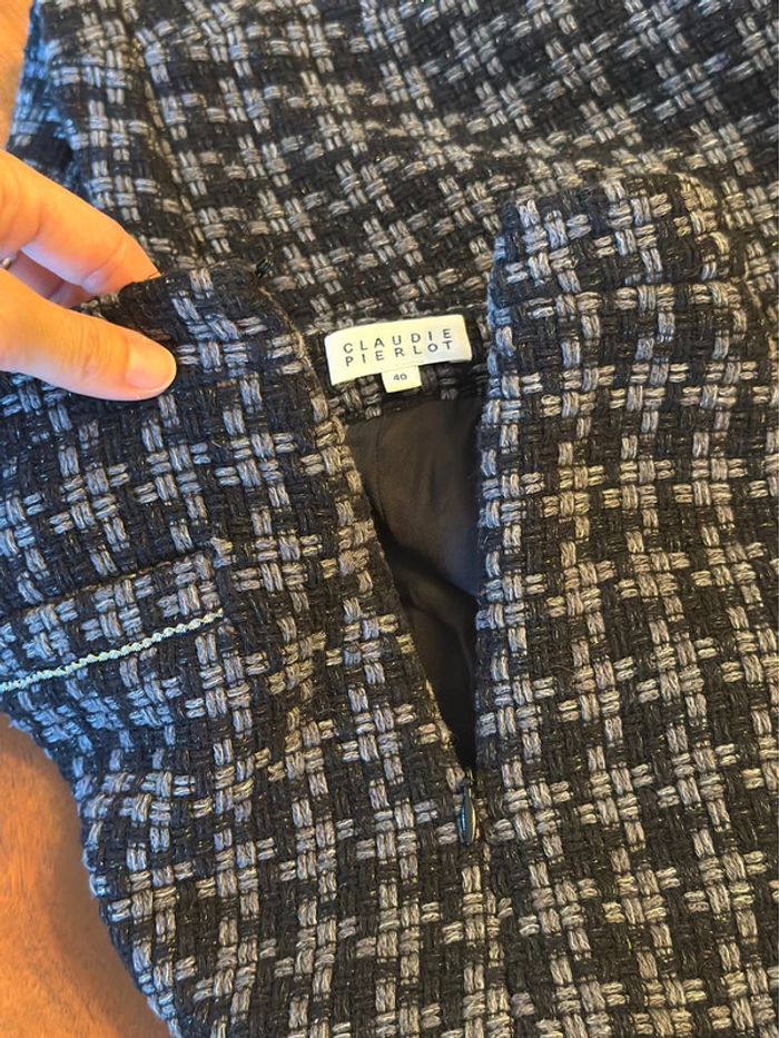 Short en tweed à carreaux – Claudie Pierlot – Taille 40 - photo numéro 5