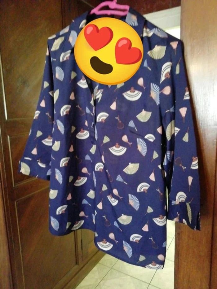 Chemise bleue épouvantail taille L/40 - photo numéro 4