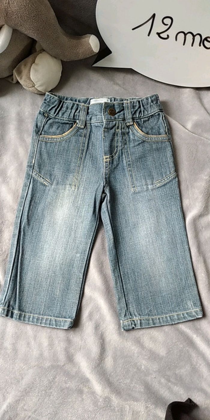 Pantalon jeans effet délavé Garçon 12 mois The Kimbaloo road story 100% coton - photo numéro 2