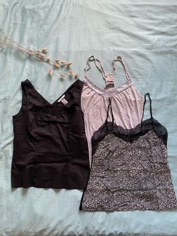 Lot débardeurs à bretelles