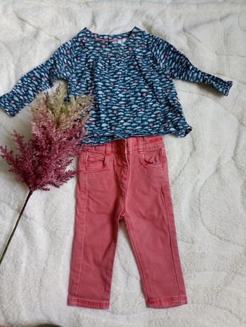 Ensemble blouse et jean Obaïbi