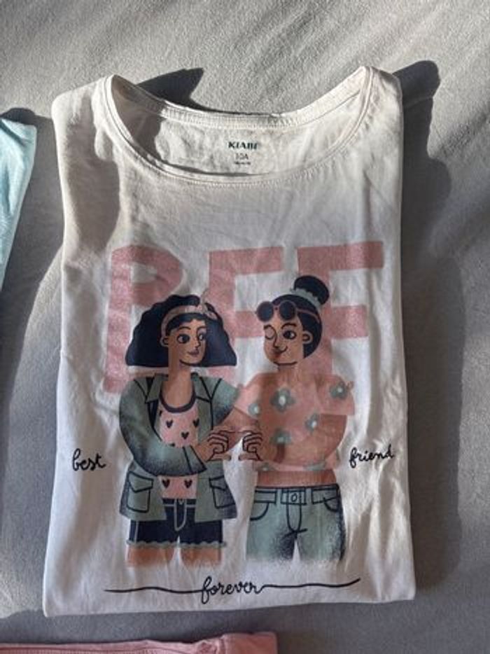 Lot de 6 t-shirt filles Kiabi 10 ans - photo numéro 4