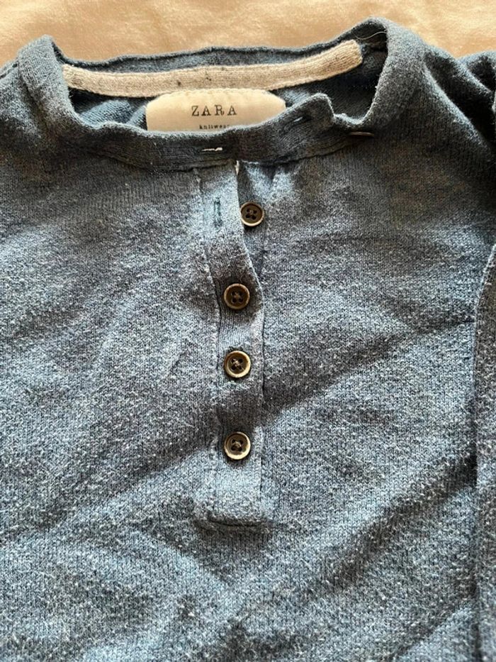 Pull bleu marine Zara 5 ans - photo numéro 5
