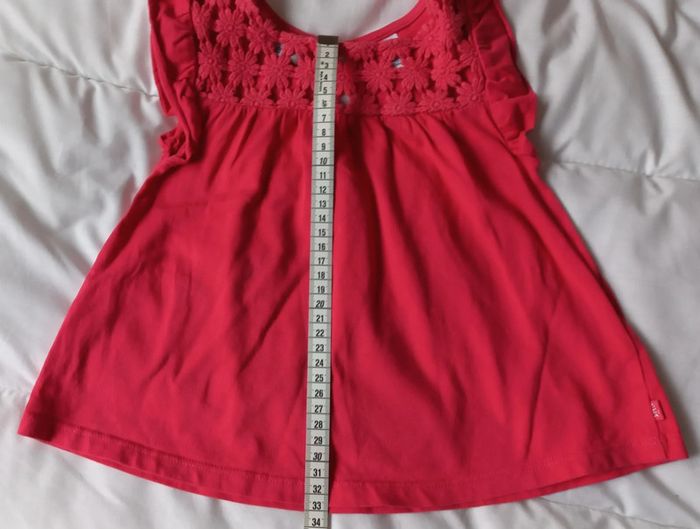 Top sans manche rose okaïdi t4 - photo numéro 3