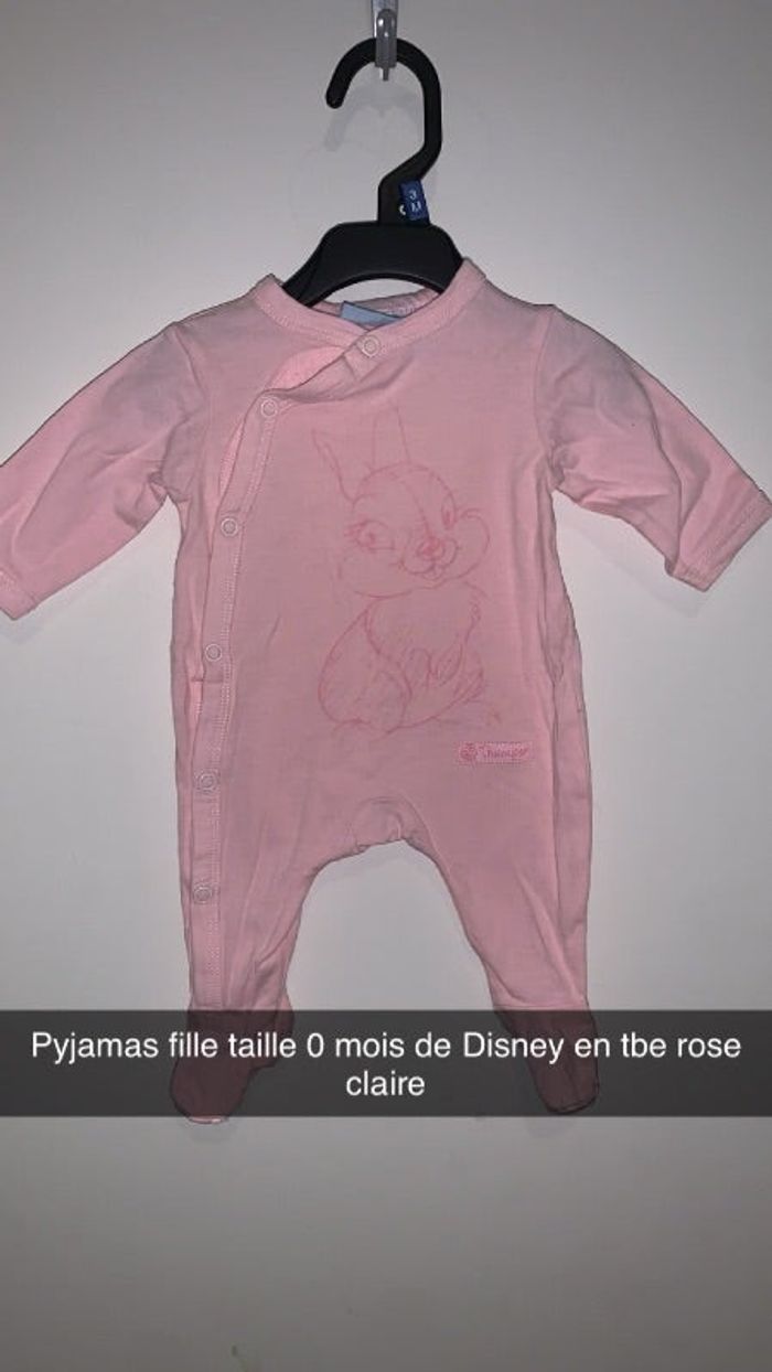 Pyjamas fille taille 0 mois