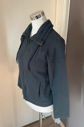 Repetto veste zippé, veste Sweat,  pull zippé bleu gris taille M/38