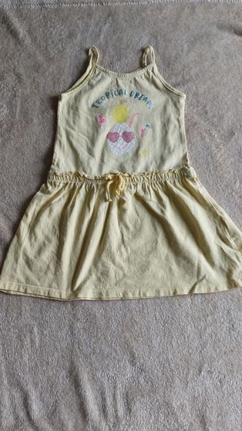 Jolie robe été à bretelles fille 3 ans