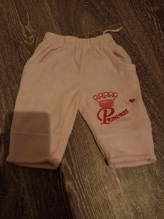 Pantalon rose princess 3 mois