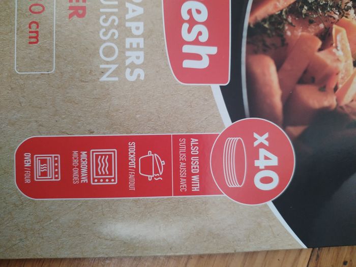 Lot de 40 feuilles rondes anti adhésives pour air fryer (PRODUIT NEUF) - photo numéro 2