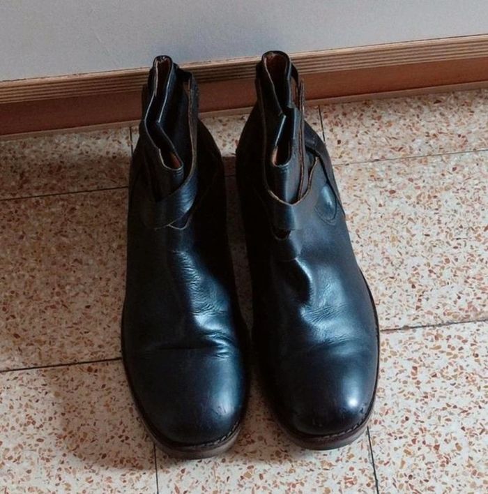 Bottines en cuir pointure 38 - photo numéro 2