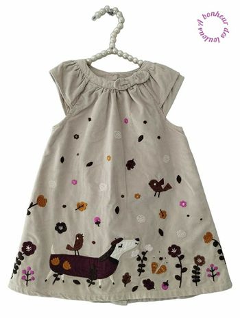 18 mois robe cotelée Dpam du pareil au même