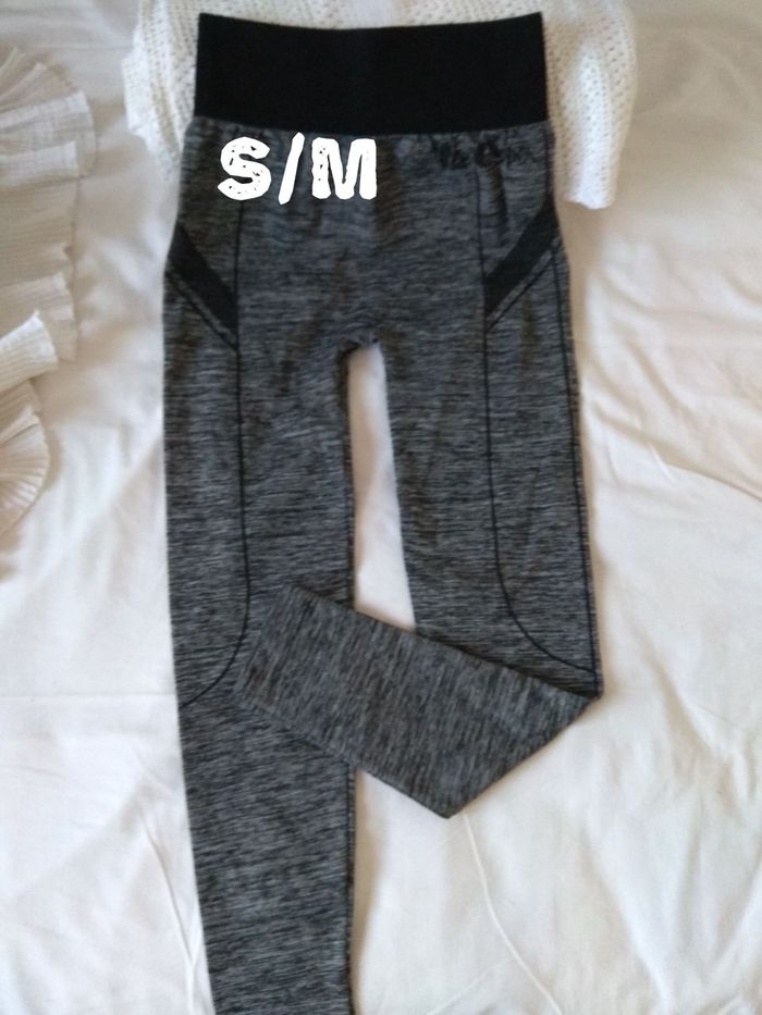 Lot de 2 leggings neufs Lee Cooper femme neufs gris confort fitness pantalon sport stretch - photo numéro 3