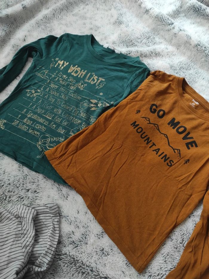 Lot de trois tee-shirt manches longues 6 ans - photo numéro 3