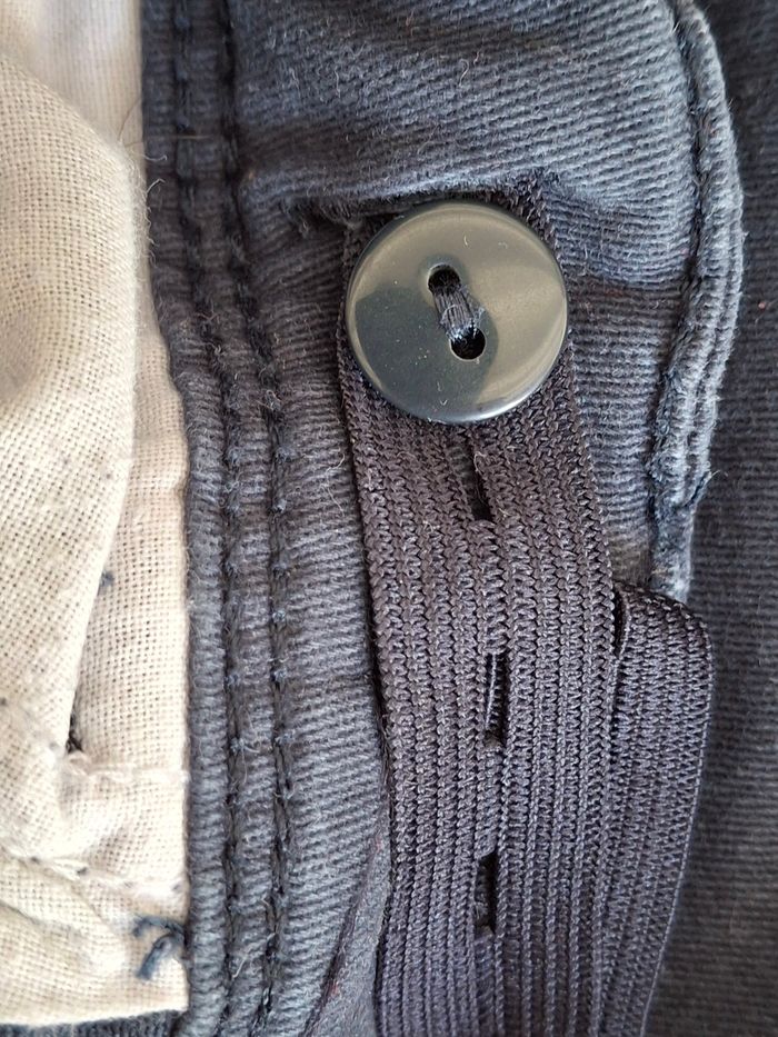 Jeans bleu marine Slim fit réglable bouton pression 12 ans Kiabi - photo numéro 7