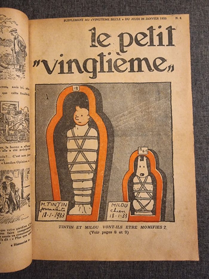 Reliure Petit Vingtieme 1933 - photo numéro 7
