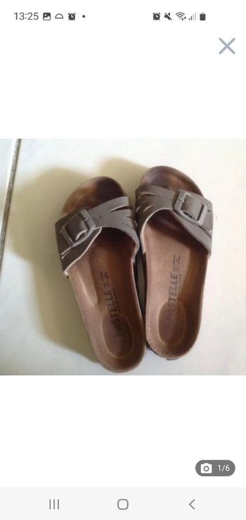 Mules / claquettes taupe Pastelle pointure 28