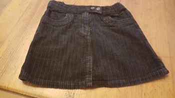 Jupe noire velour okaidi