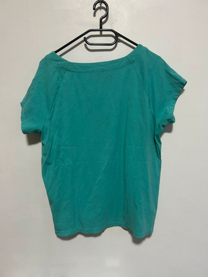 Jolie blouse vert/bleu manches courtes • Ralph Lauren • Taille XL - photo numéro 10