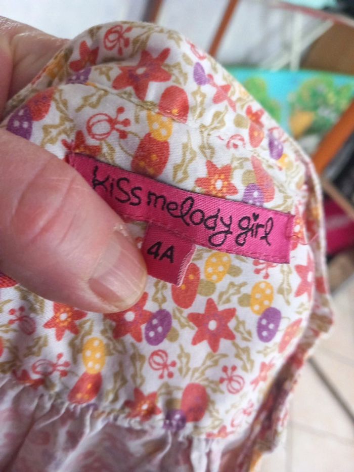 😷Chemise tunique polyester 4ans Kiss Melody - photo numéro 4