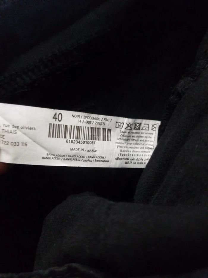 Jeans déchiré noir Mim - photo numéro 8