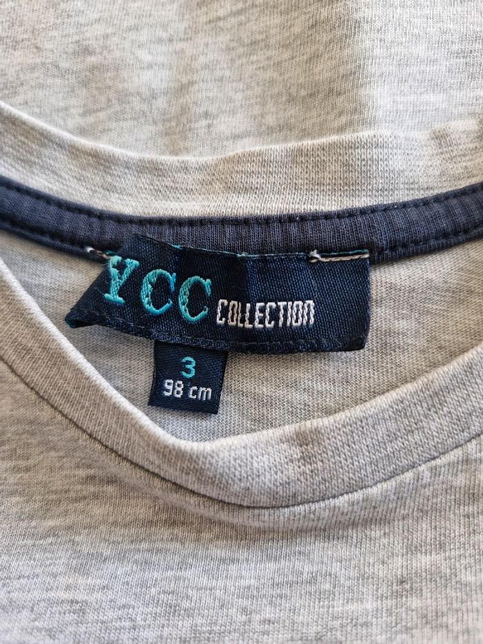 🎯 T-shirt manches courtes garçon - Ycc collection - Taille 3 ans - Coton/Viscose - photo numéro 2