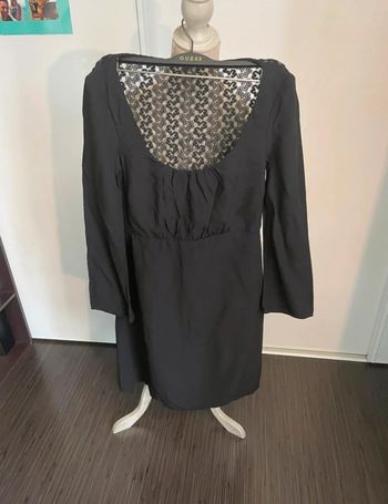 Élégante robe noire manches longues - Taille S Stile Benetton