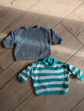 Lot 2 pull garçon 9 mois