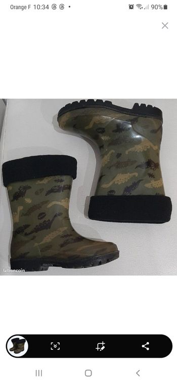 Bottes de pluie et après ski garçons - Taille 28 - Doublure chaude amovible -