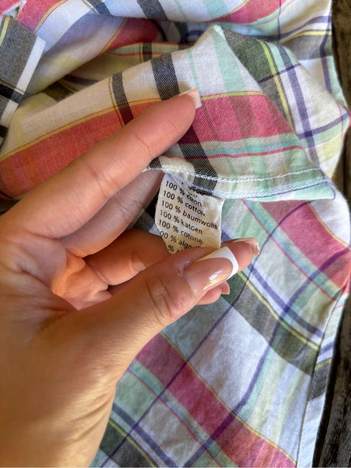 Chemise Lacoste à carreaux – Taille M – 100% coton - photo numéro 3