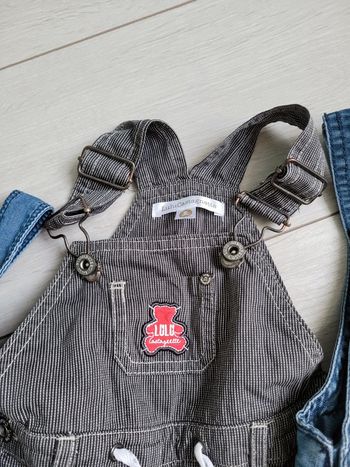 Lot de 3 salopette 6 mois