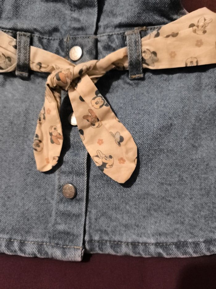 Robe en jean façon salopette taille 3 mois - photo numéro 2