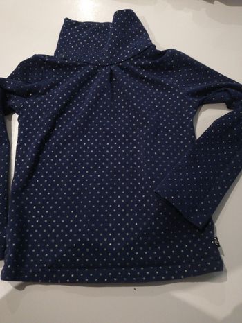 Col roulé marine et doré 4 ans okaidi