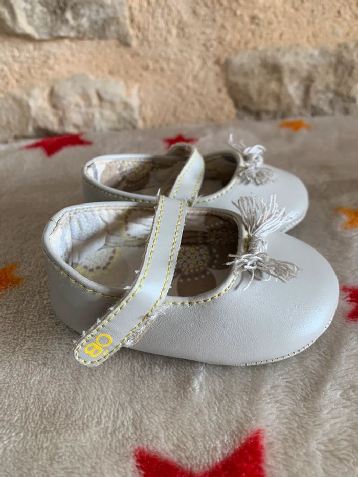 Lot 2 paires de ballerines Obaïbi beige & grises bébé T16 - photo numéro 5
