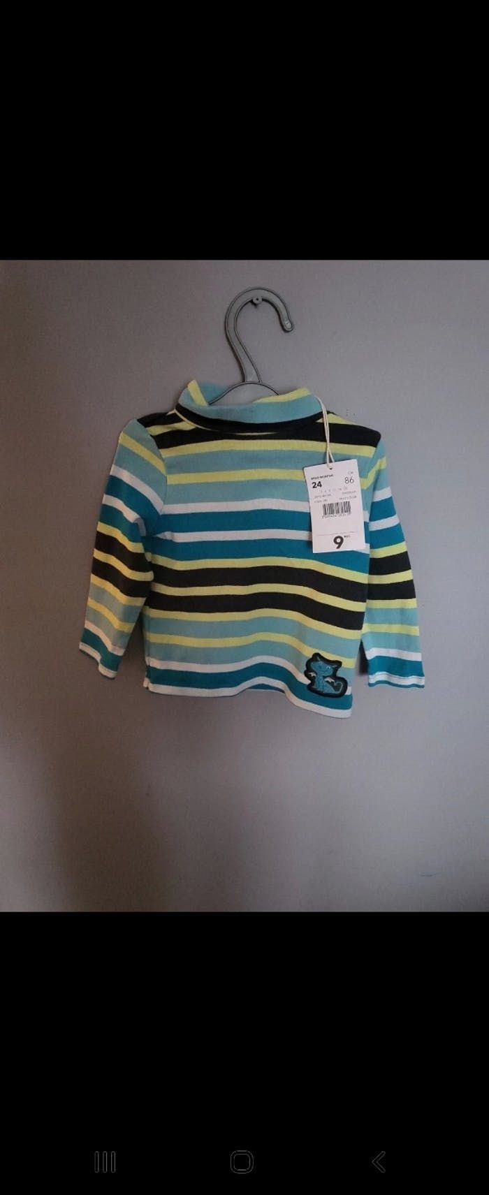 T-shirt col roulé garçon 24 mois