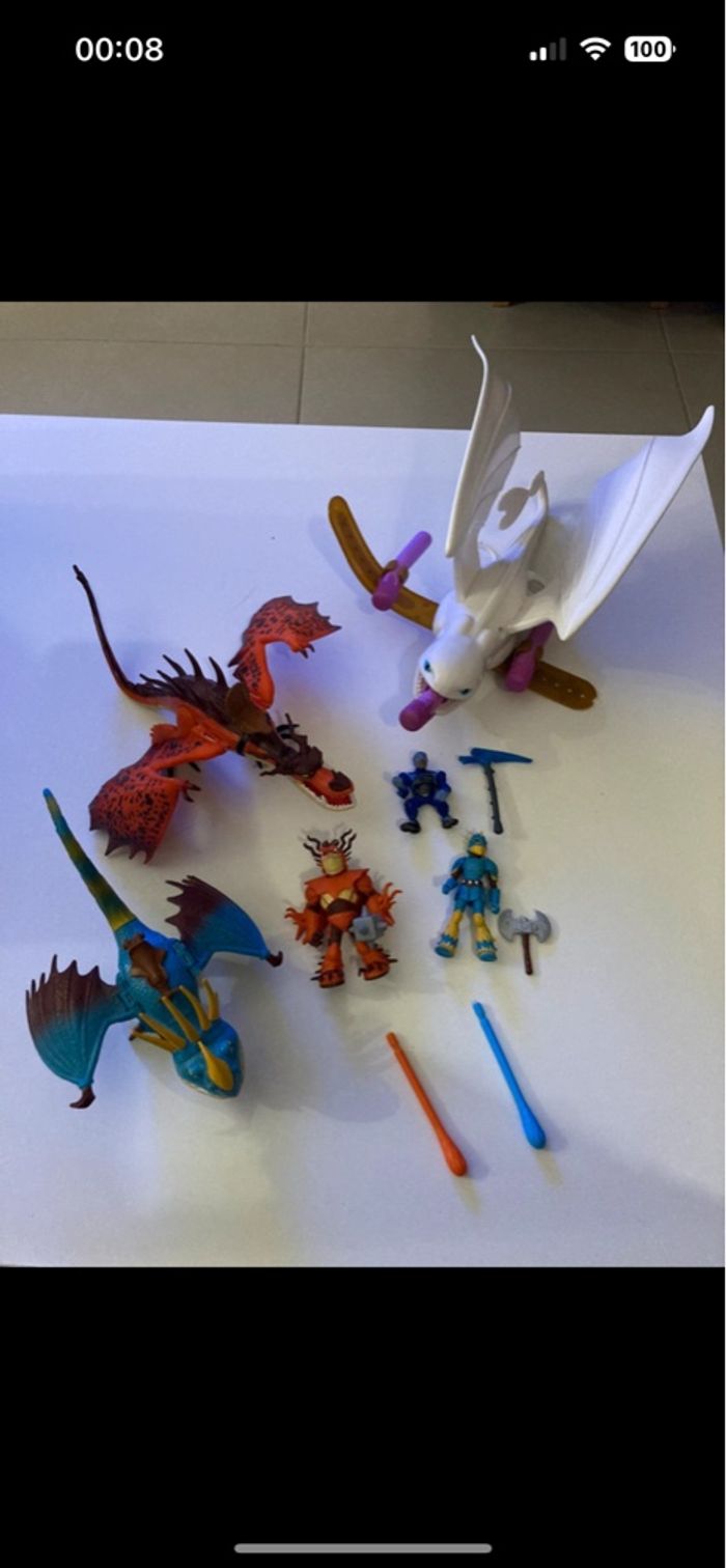 Lot personnages et dragon collection dragons