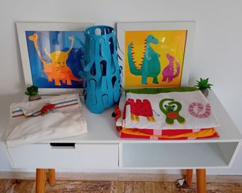 Lot chambre enfant paire de rideaux, lampe, encadrement, rangement Ikea