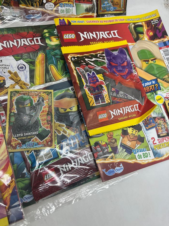 Lot de 7 livres D’activités Magazines Lego Ninjago Avec leurs figurines Neuf - photo numéro 3