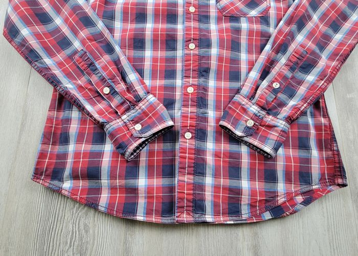 Chemise Hilfiger Denim – Carreaux Bleu/Blanc/Rouge – Taille M – Très Bon État - photo numéro 4