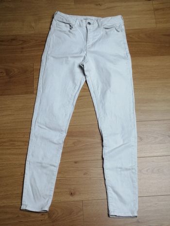 Jean Taille Haute blanc Zara 13-14 ans