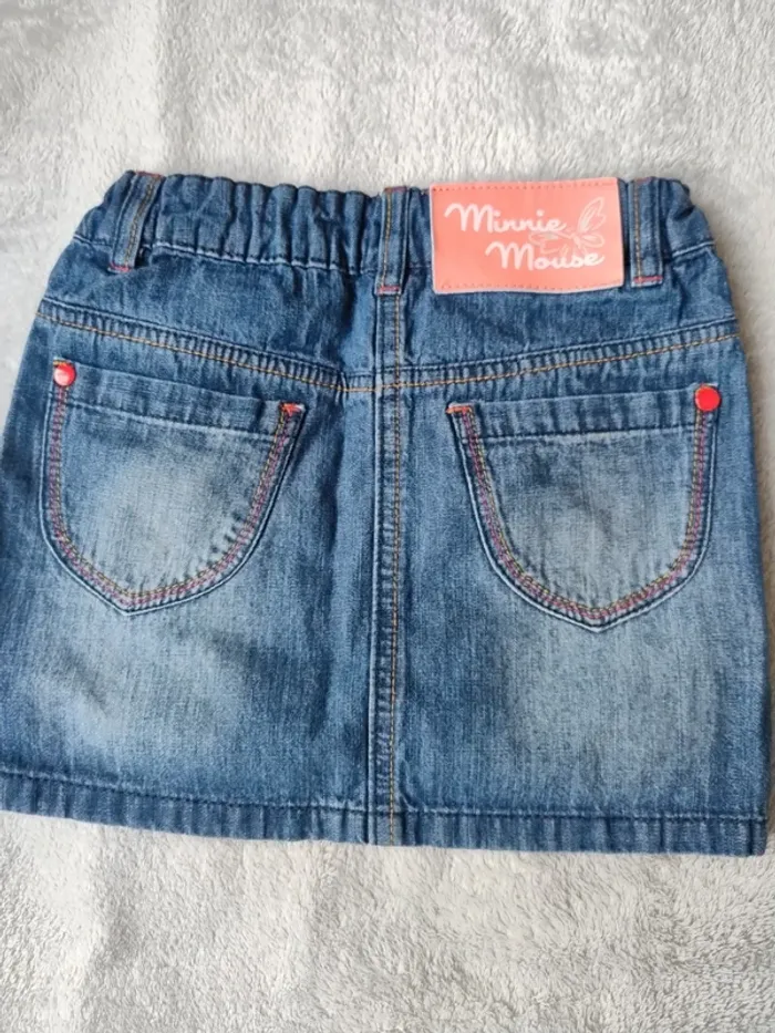 Jupe en jeans Minnie mouse en 100% coton - photo numéro 4