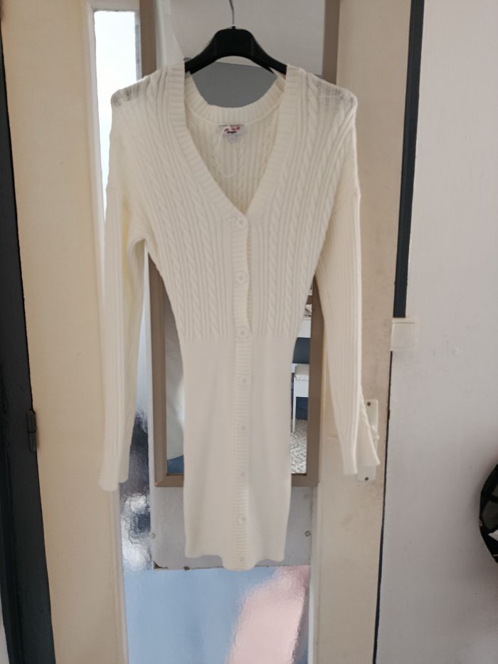 Robe pull blanche - Jennyfer - Taille S