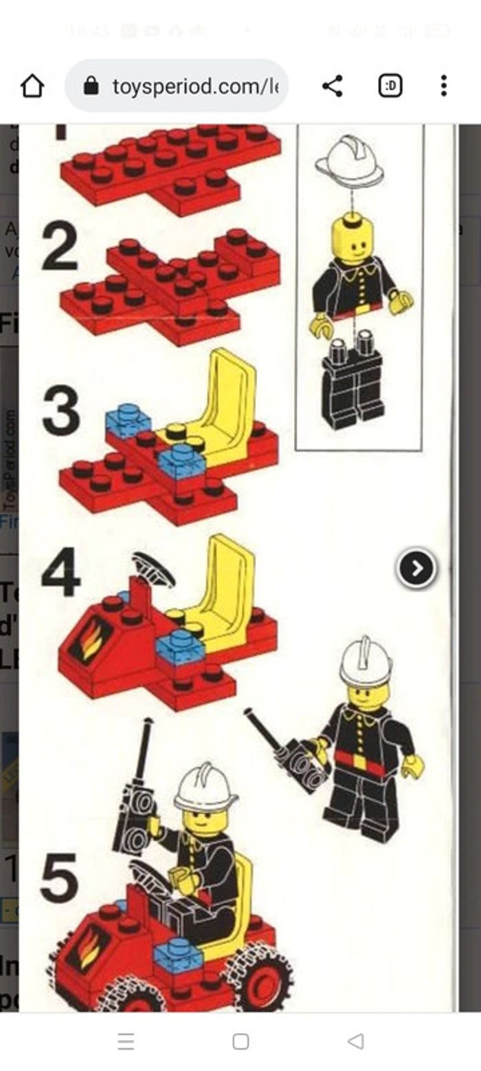 Lego 6611 pompier - photo numéro 3