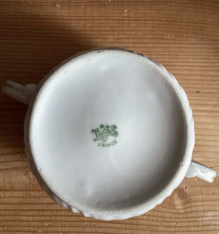 Sucrier porcelaine de Limoges  Hauteur - photo numéro 5