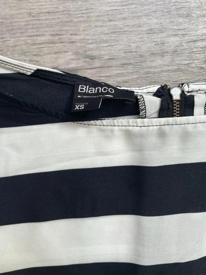 Blouse manches courtes fluide Suite Blanco noir et blanc XS - photo numéro 6